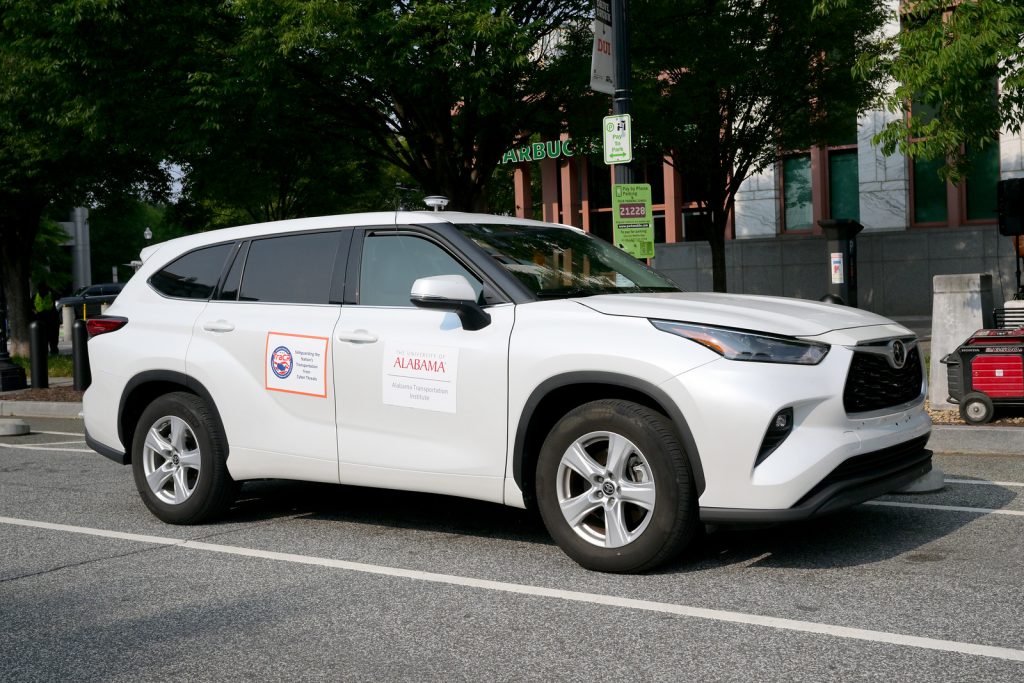 A vehicle used in the Live Outdoor demonstration.