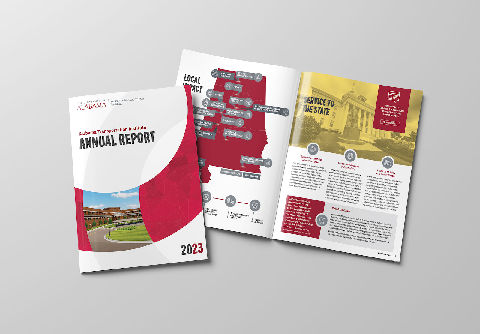 annual report mockup